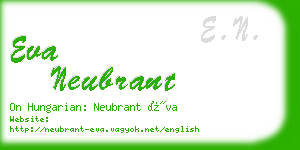 eva neubrant business card